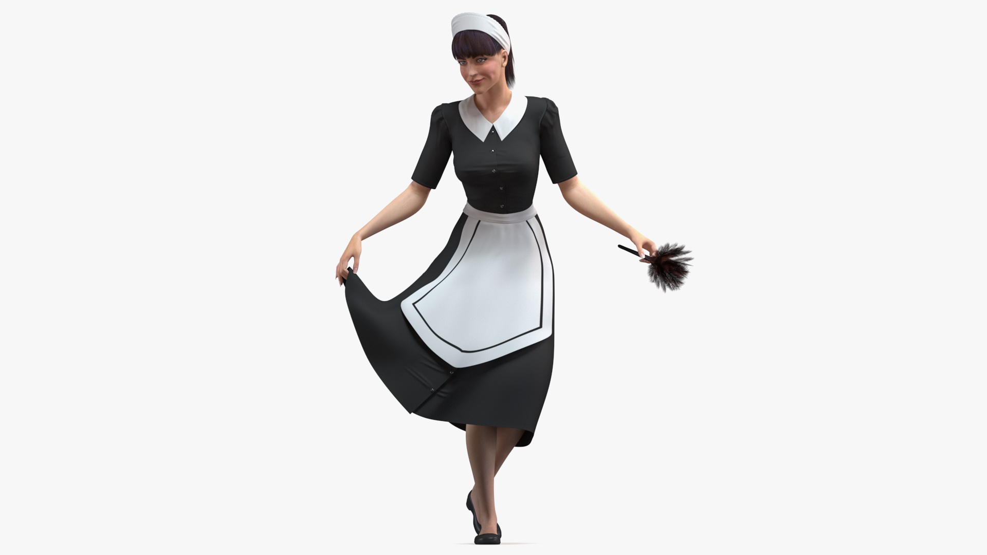 3D Maid Curtsy