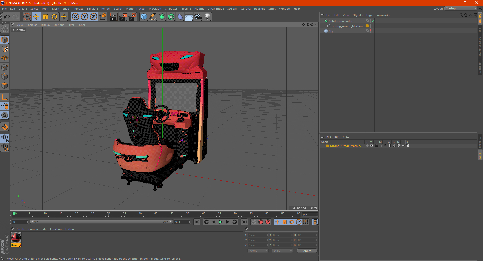 Driving Arcade Machine 3D