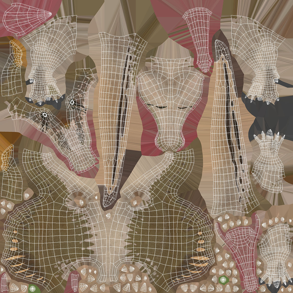 3D Spinosaurus Aegyptiacus Yellow Basic Pose