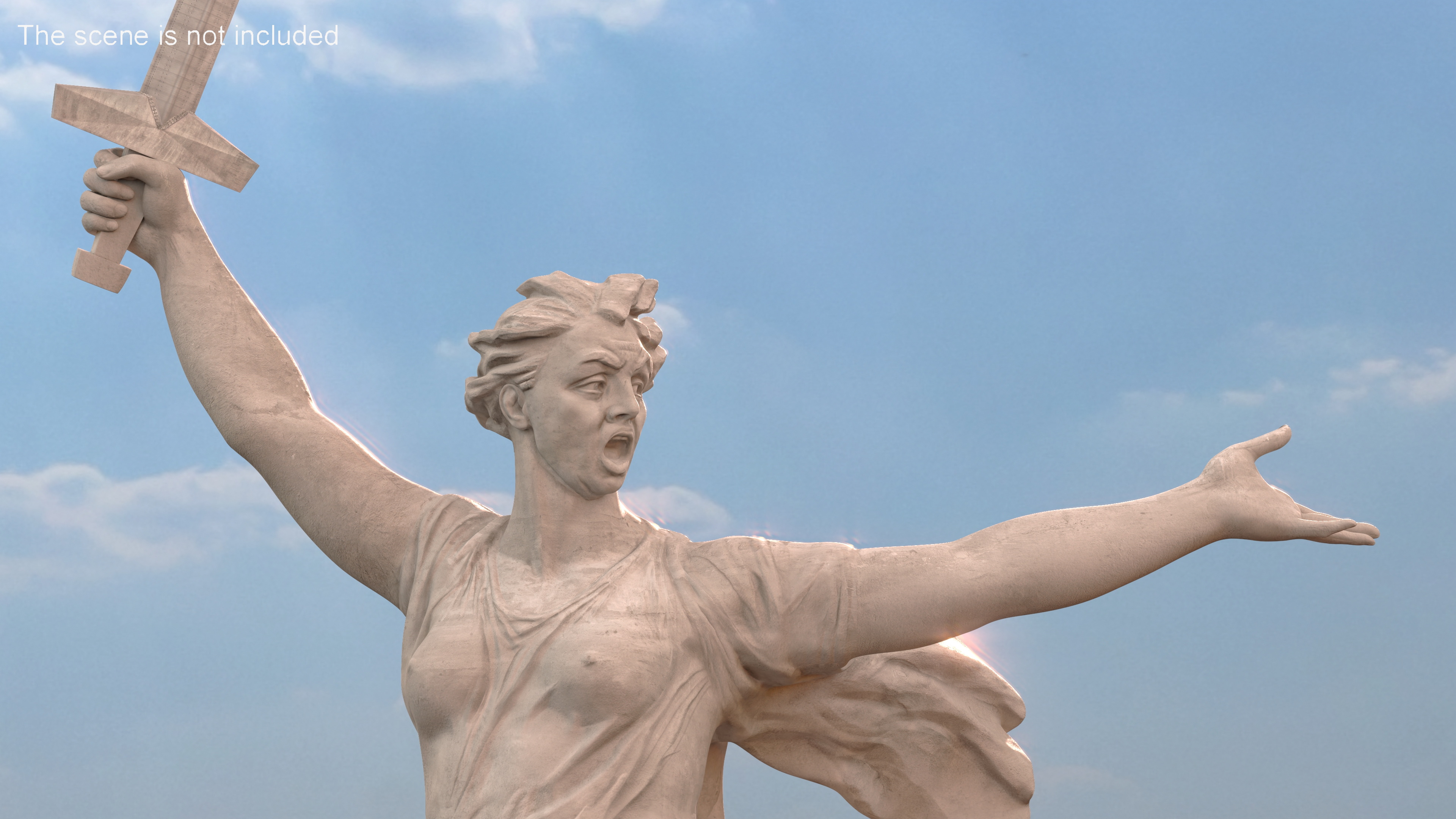 3D Statue Motherland Calls model