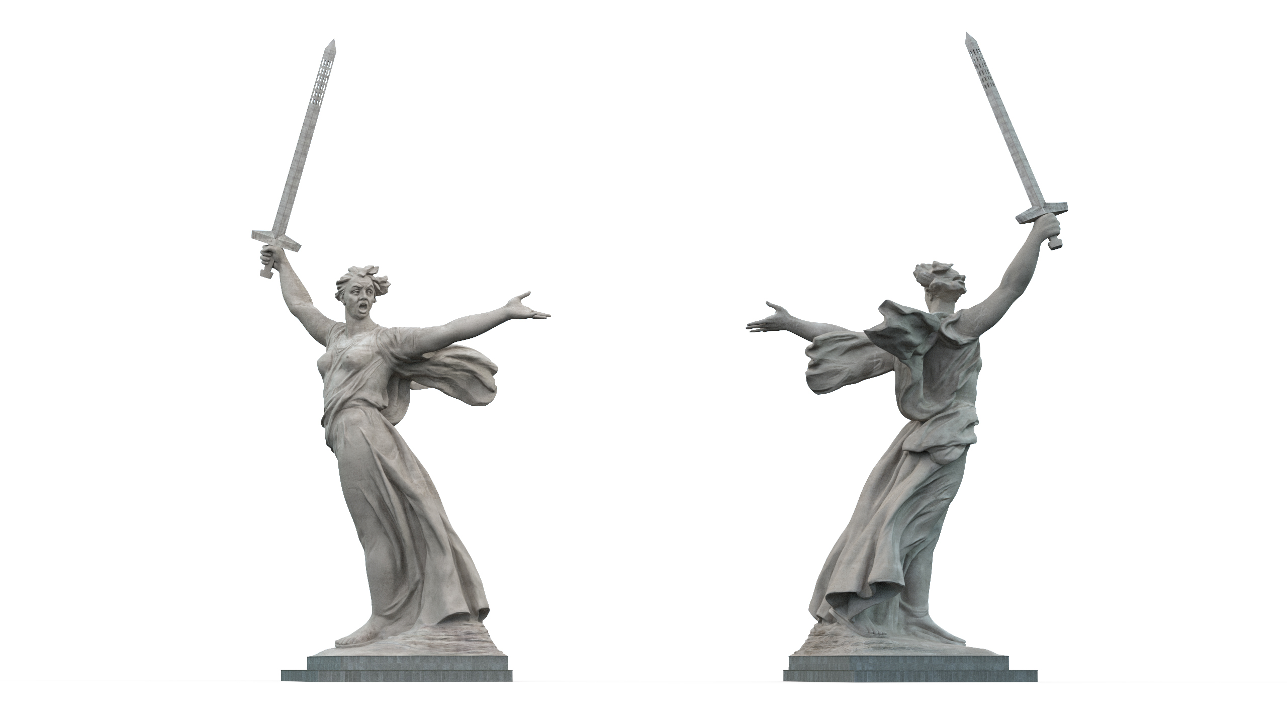3D Statue Motherland Calls model