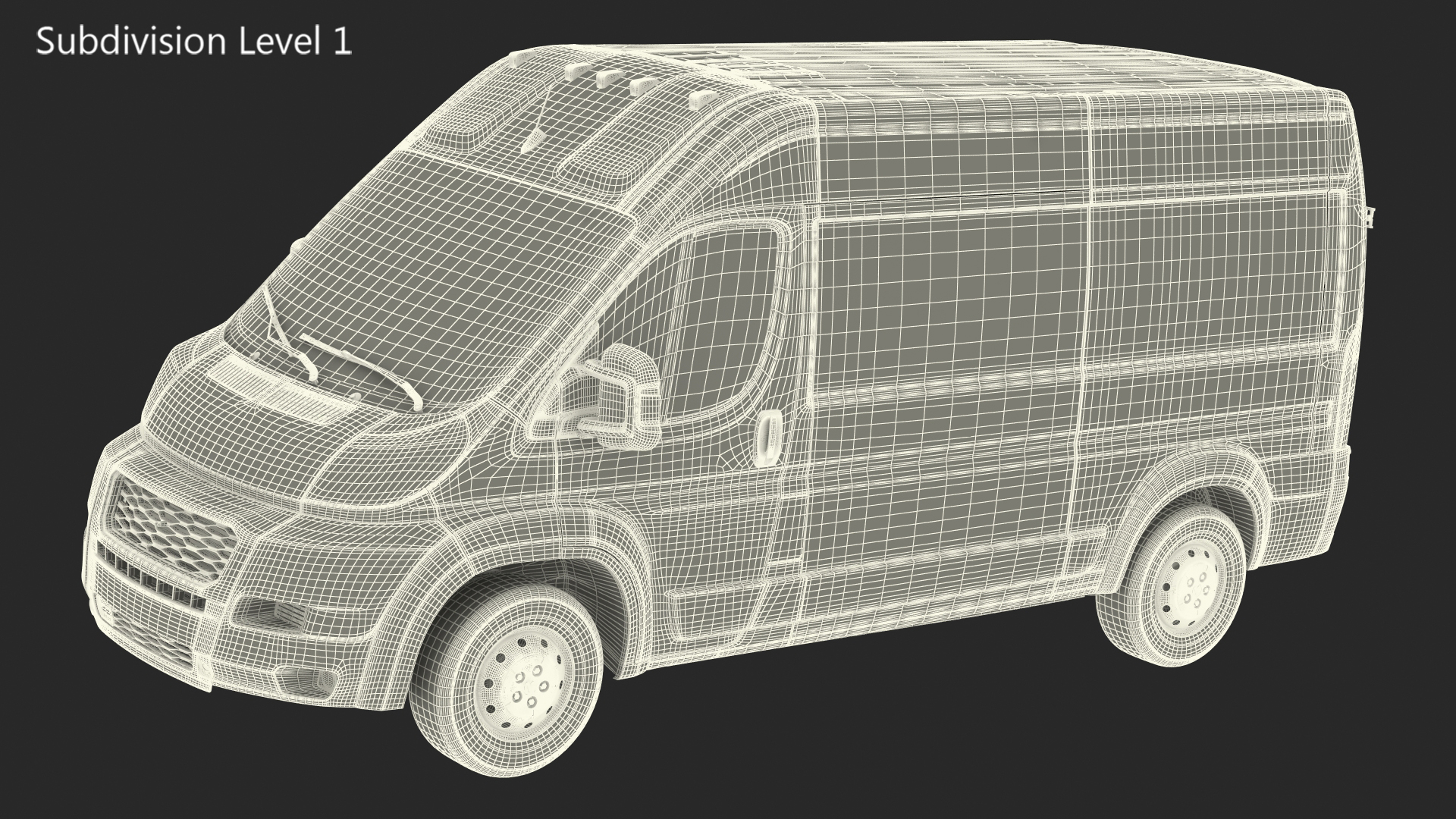 3D 2022 Commercial Van 136 Generic