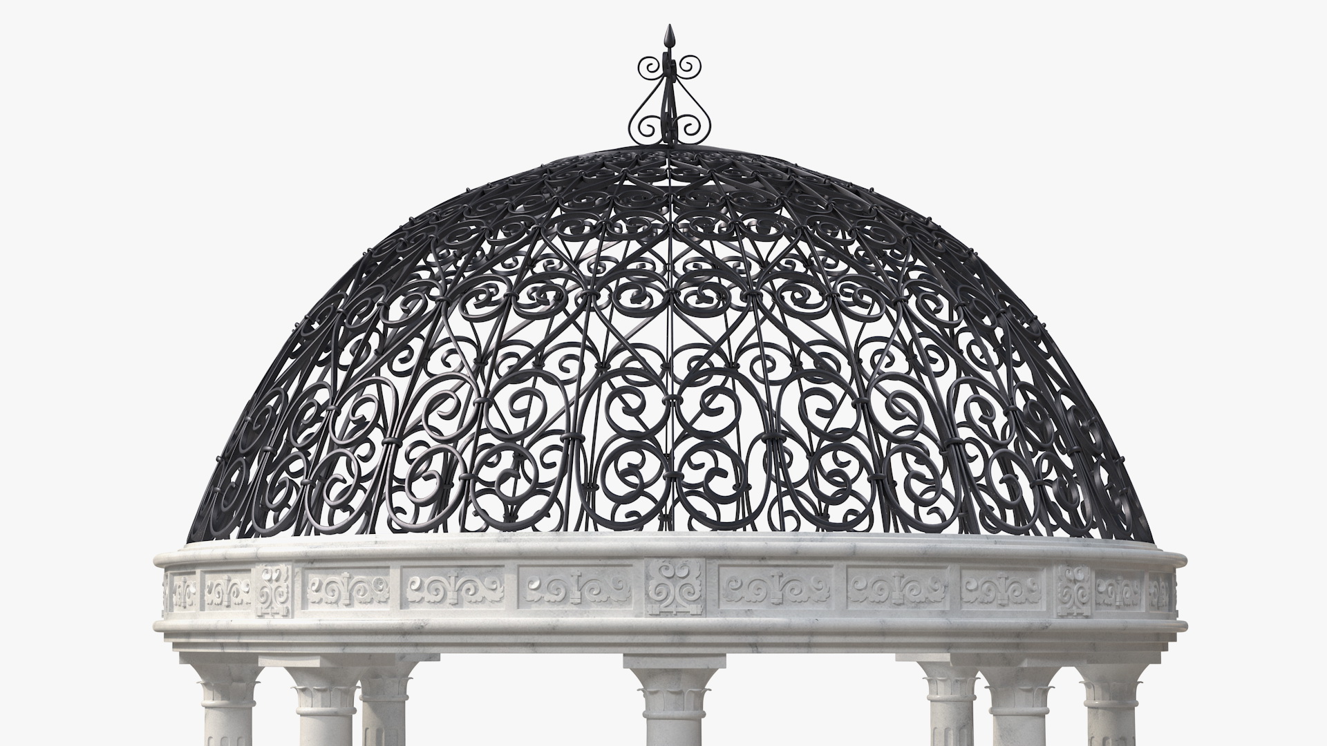 3D Marble Stone Garden Gazebo