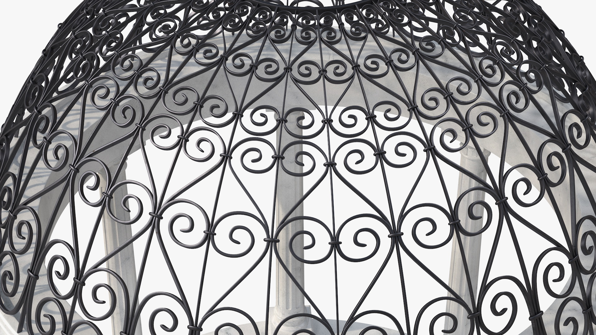 3D Marble Stone Garden Gazebo