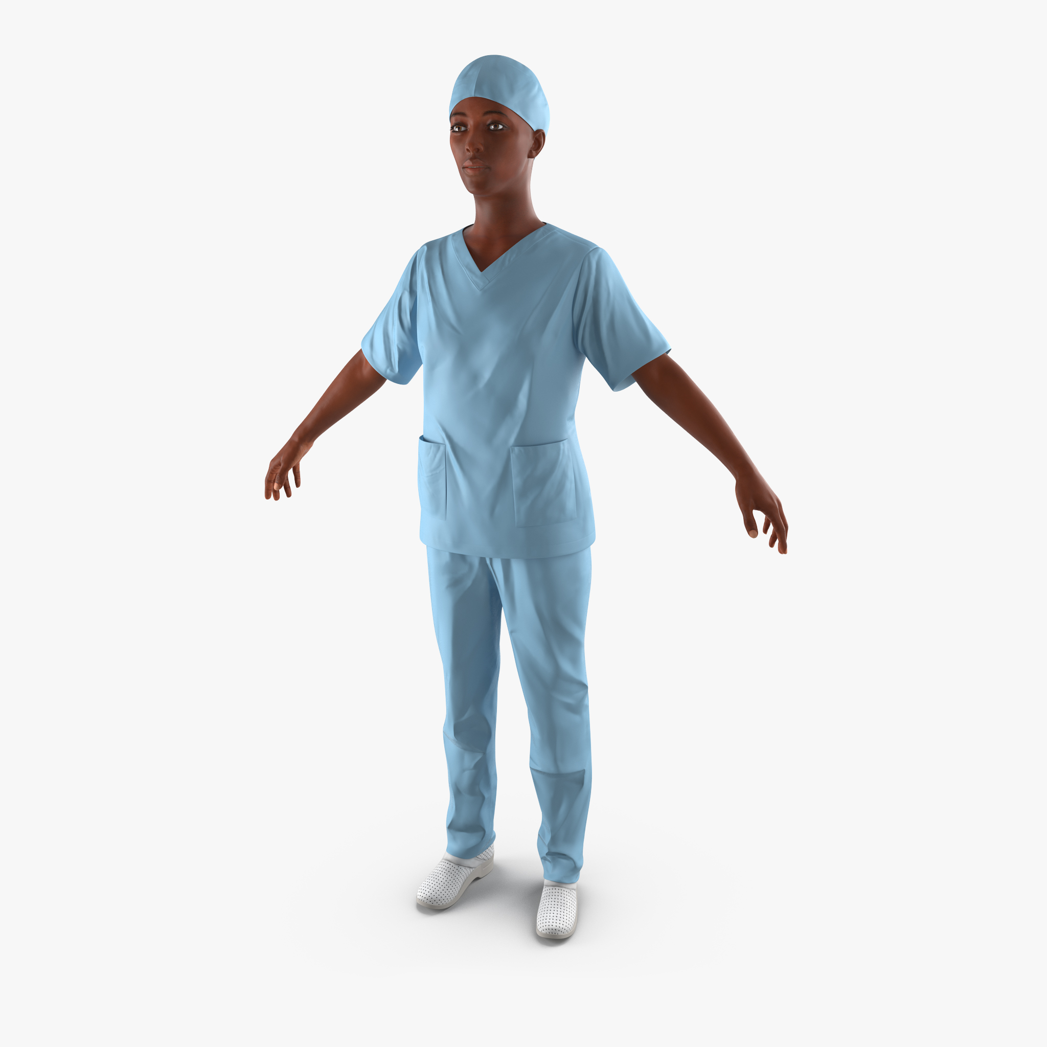 Afro American Nurse, view 3