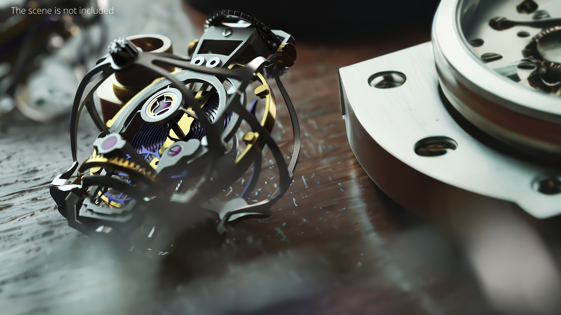Gyrotourbillon Movement Assembly Silver Gold - view 3