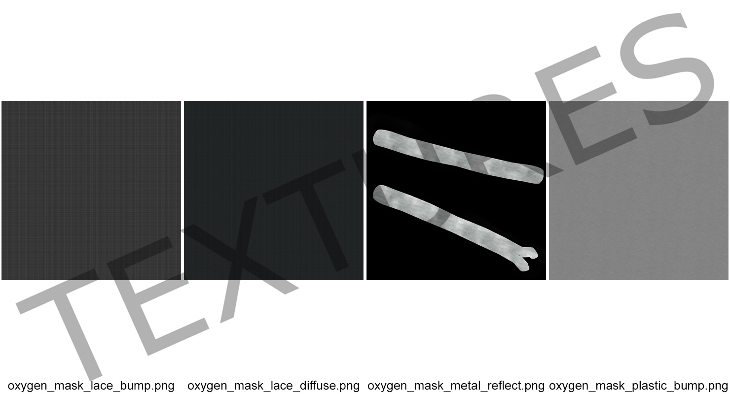 3D Portable Medical Oxygen Mask Face Mask model