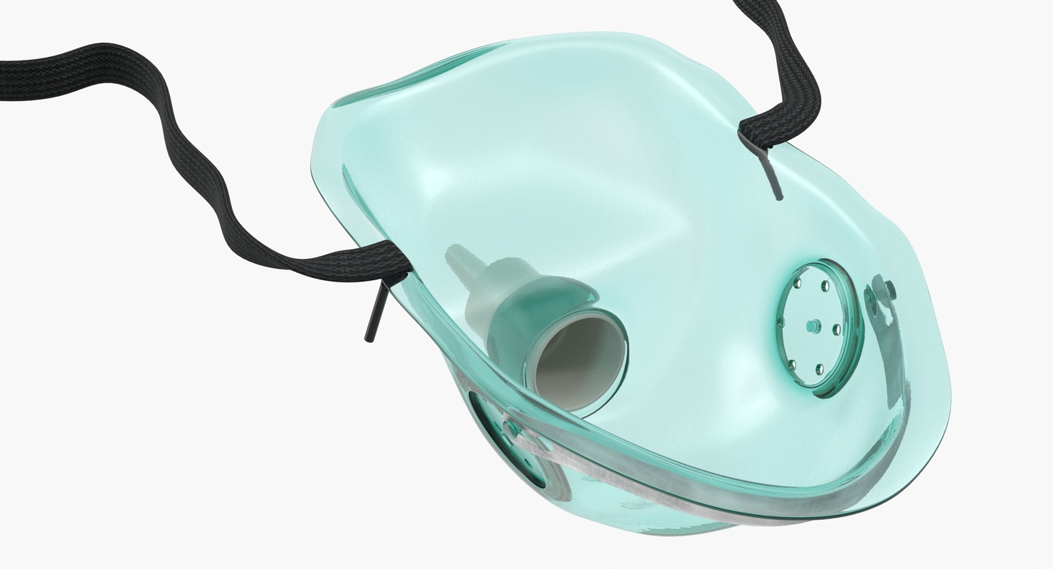 3D Portable Medical Oxygen Mask Face Mask model