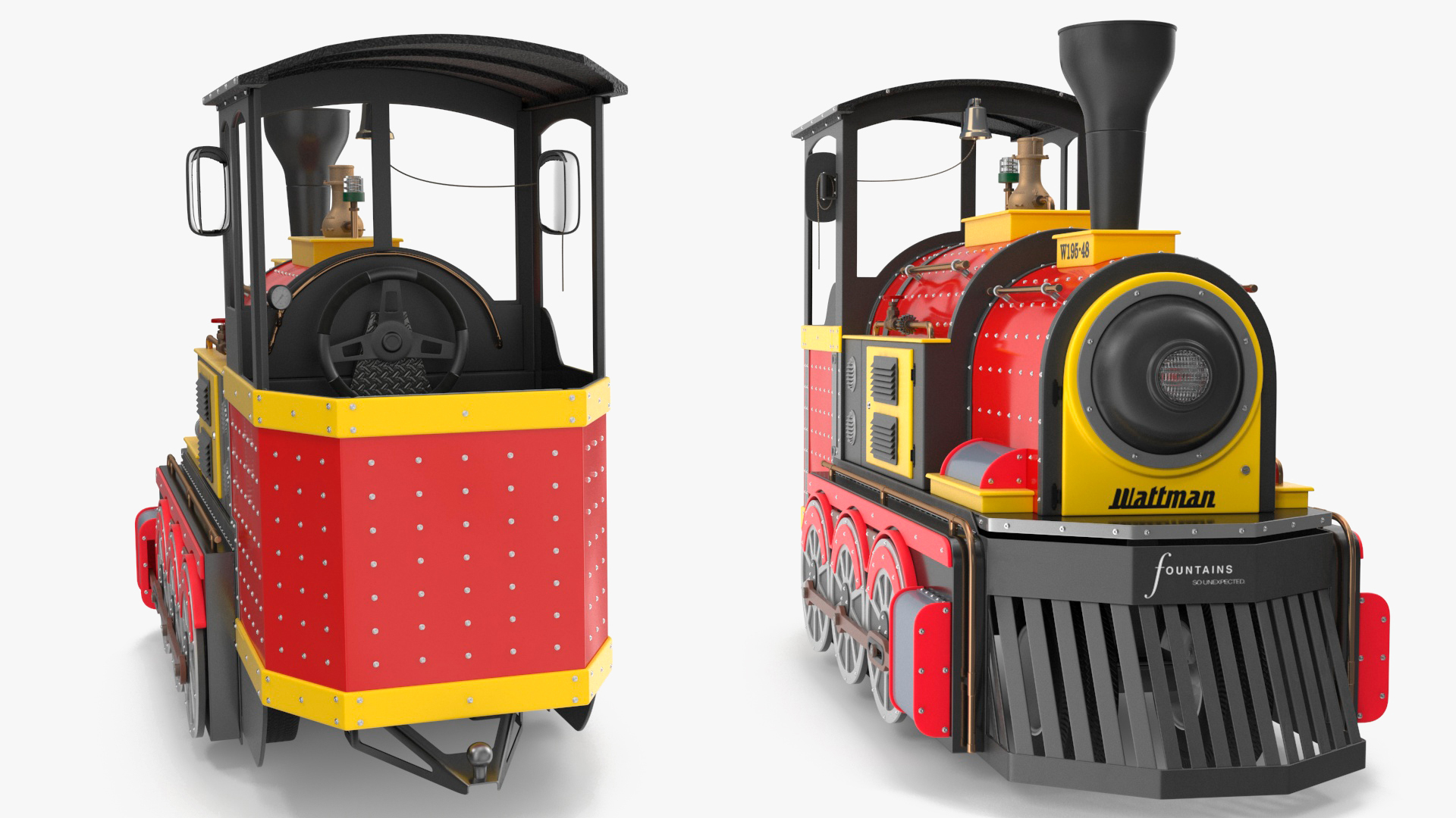 3D Wattman Mini Locomotive model