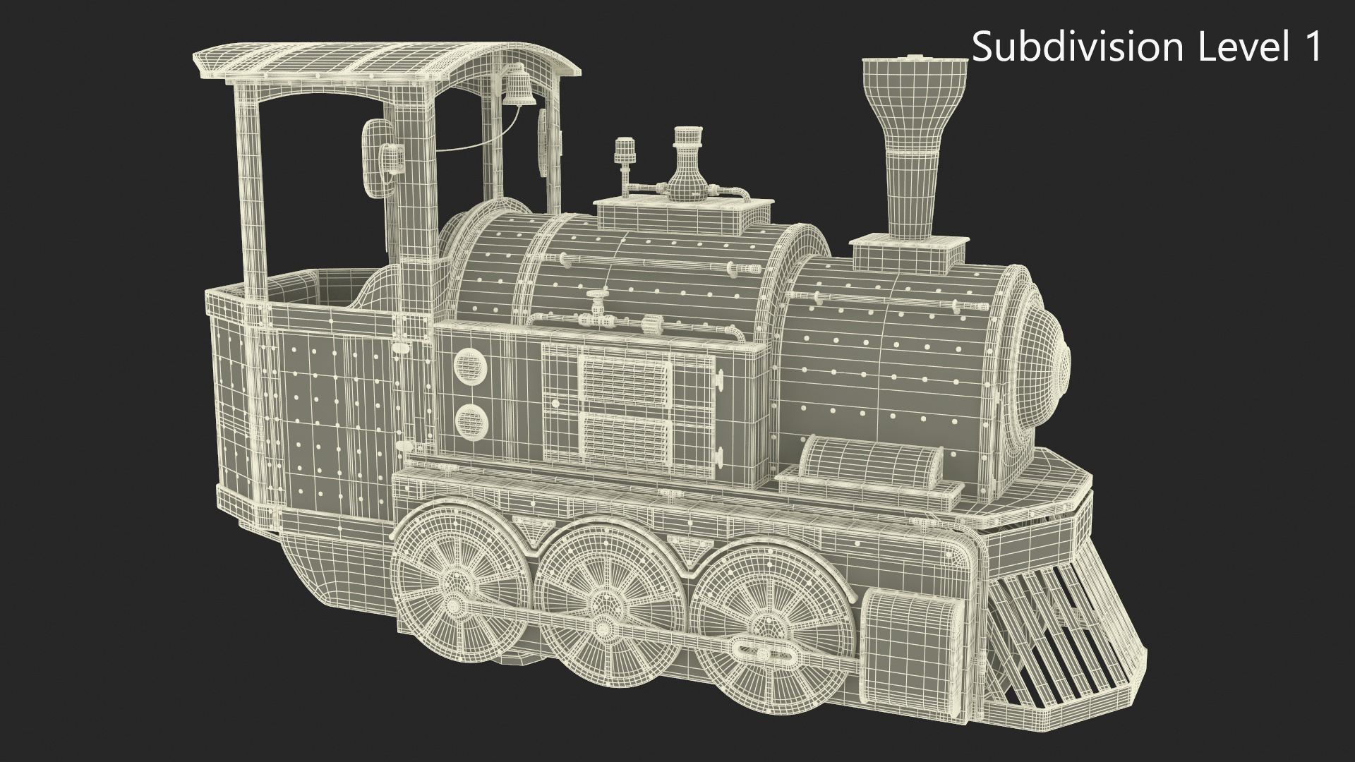3D Wattman Mini Locomotive model