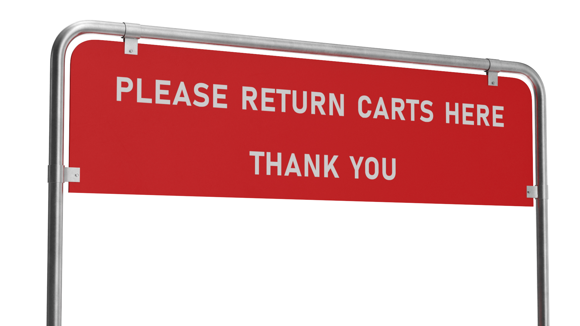 Cart Corral with Polymer Side Bumpers 3D