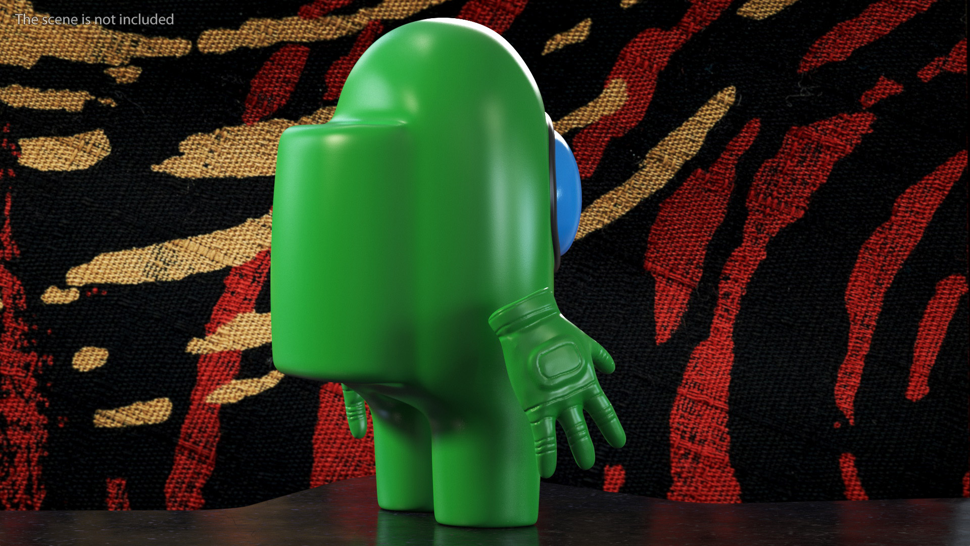 3D model Among Us Character Green Rigged for Maya
