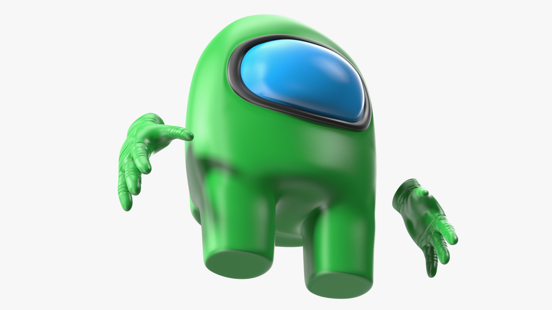 3D model Among Us Character Green Rigged for Maya
