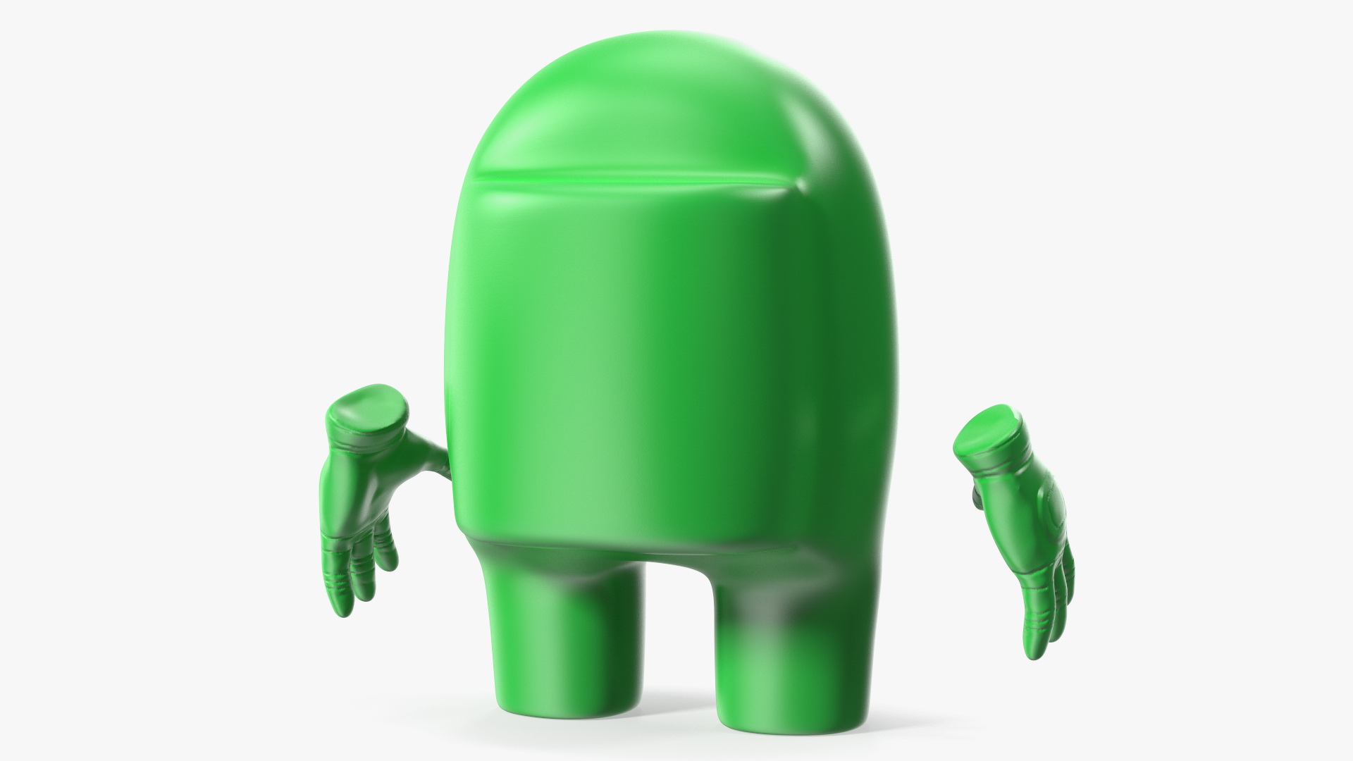 3D model Among Us Character Green Rigged for Maya