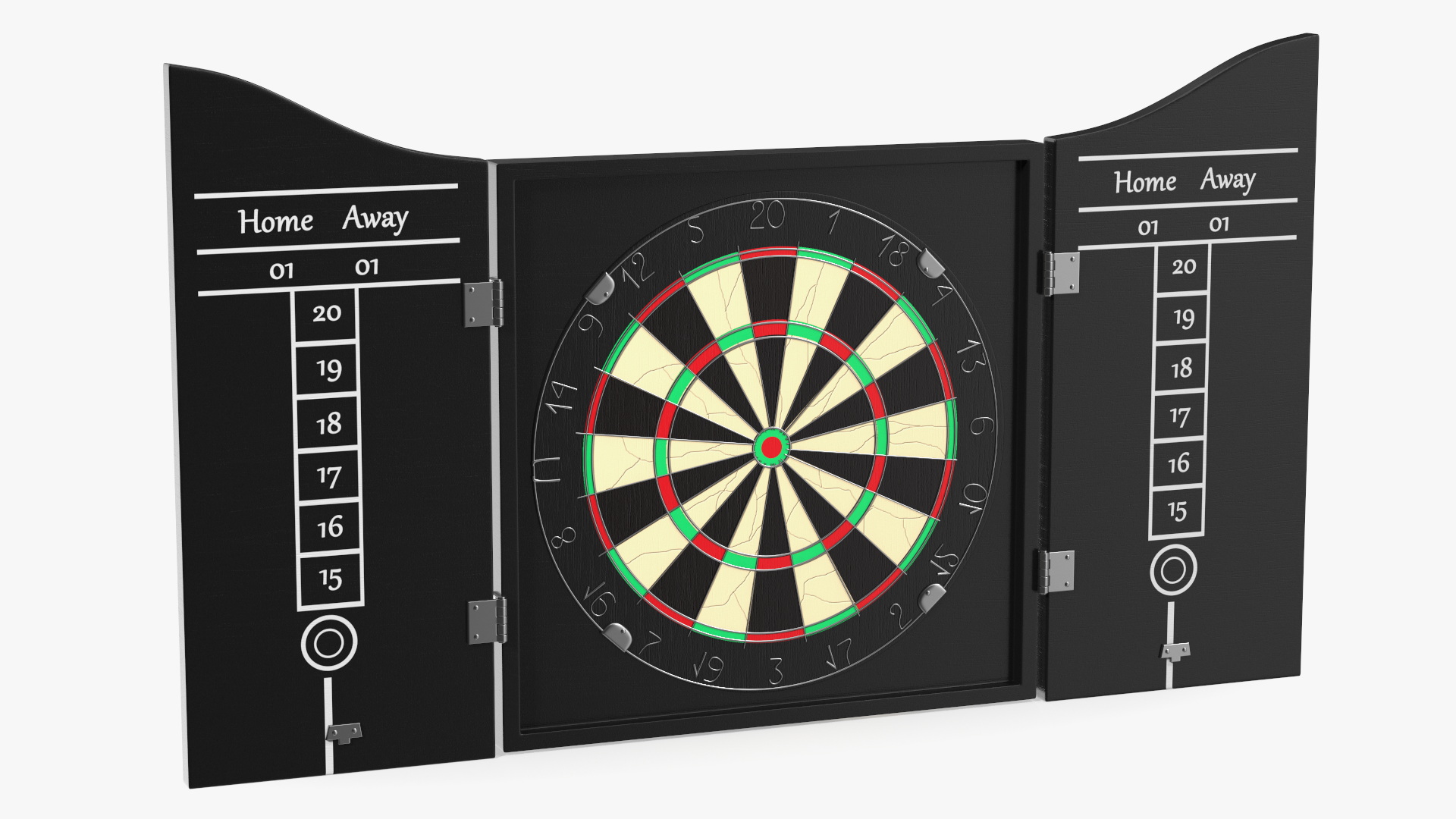 3D Dartboard Cabinet Set