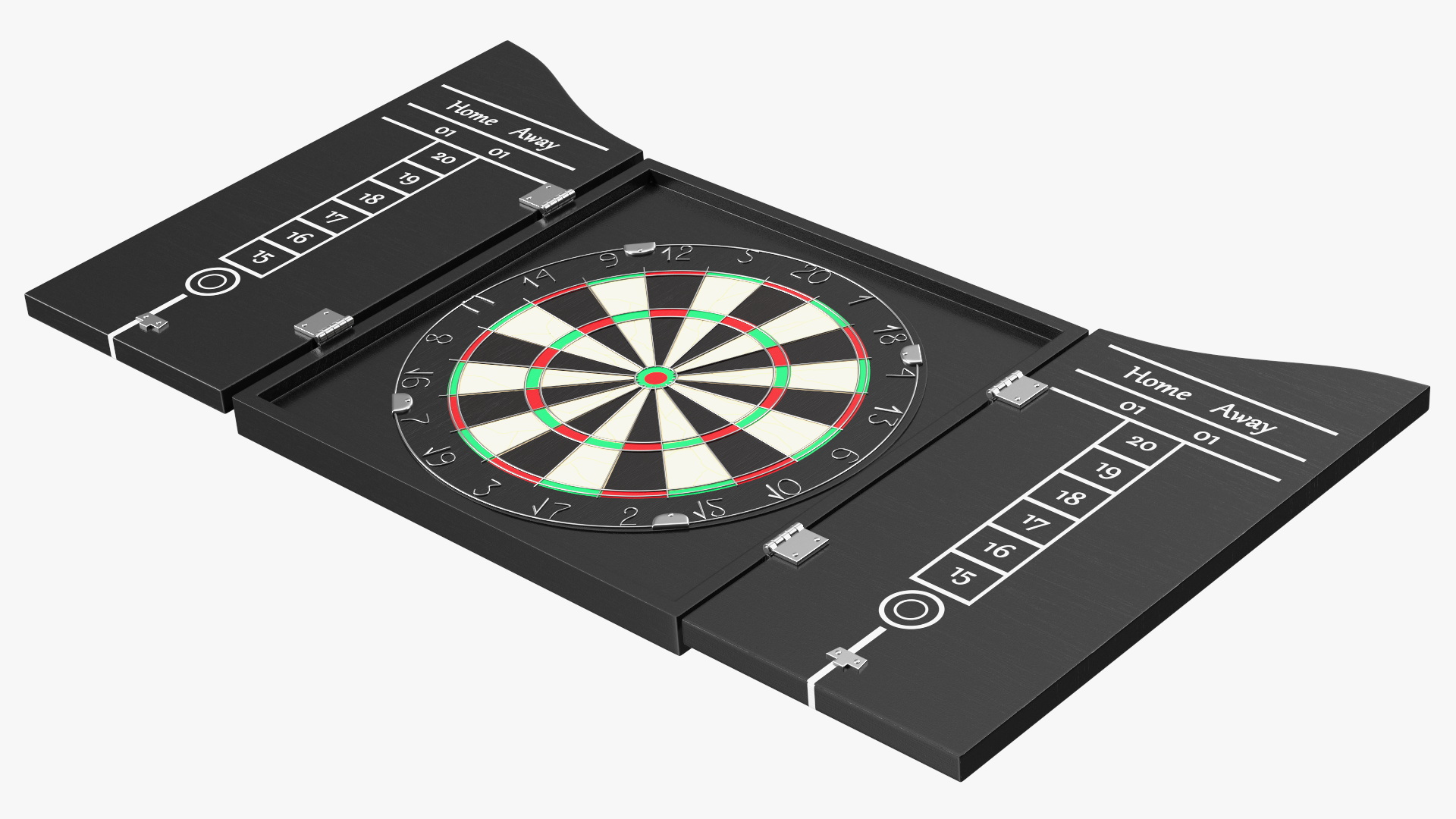 3D Dartboard Cabinet Set