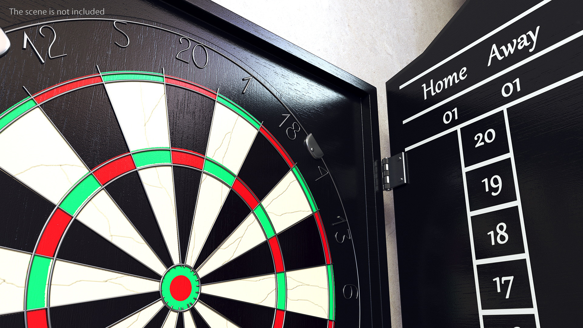 3D Dartboard Cabinet Set