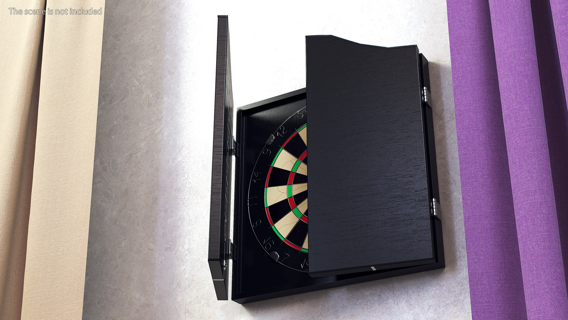 3D Dartboard Cabinet Set
