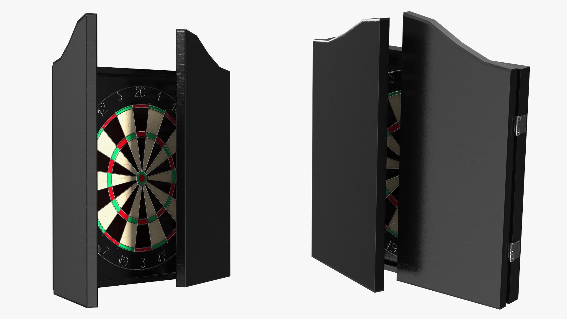 3D Dartboard Cabinet Set