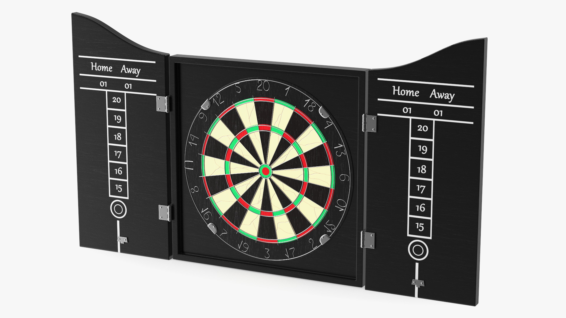 3D Dartboard Cabinet Set