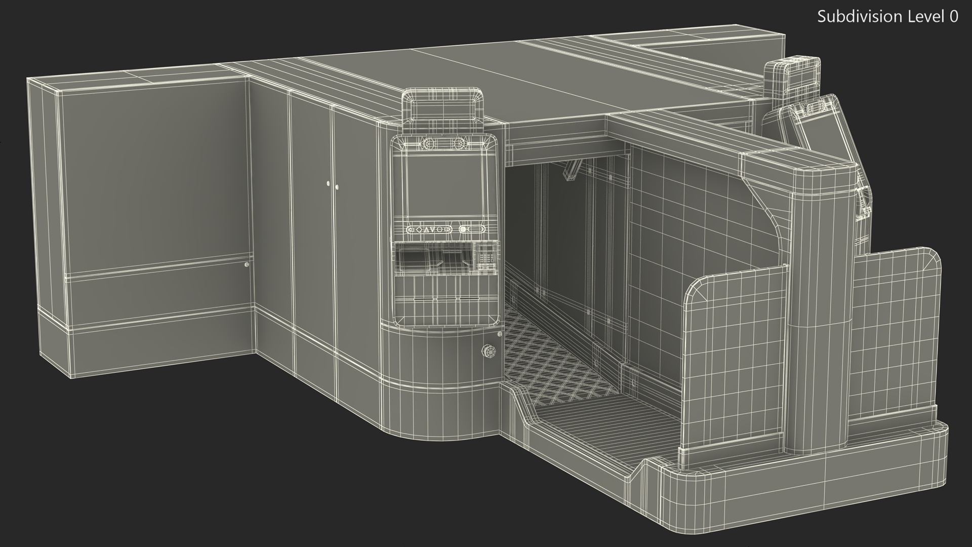 Airport Smart Check In Service Rigged 3D