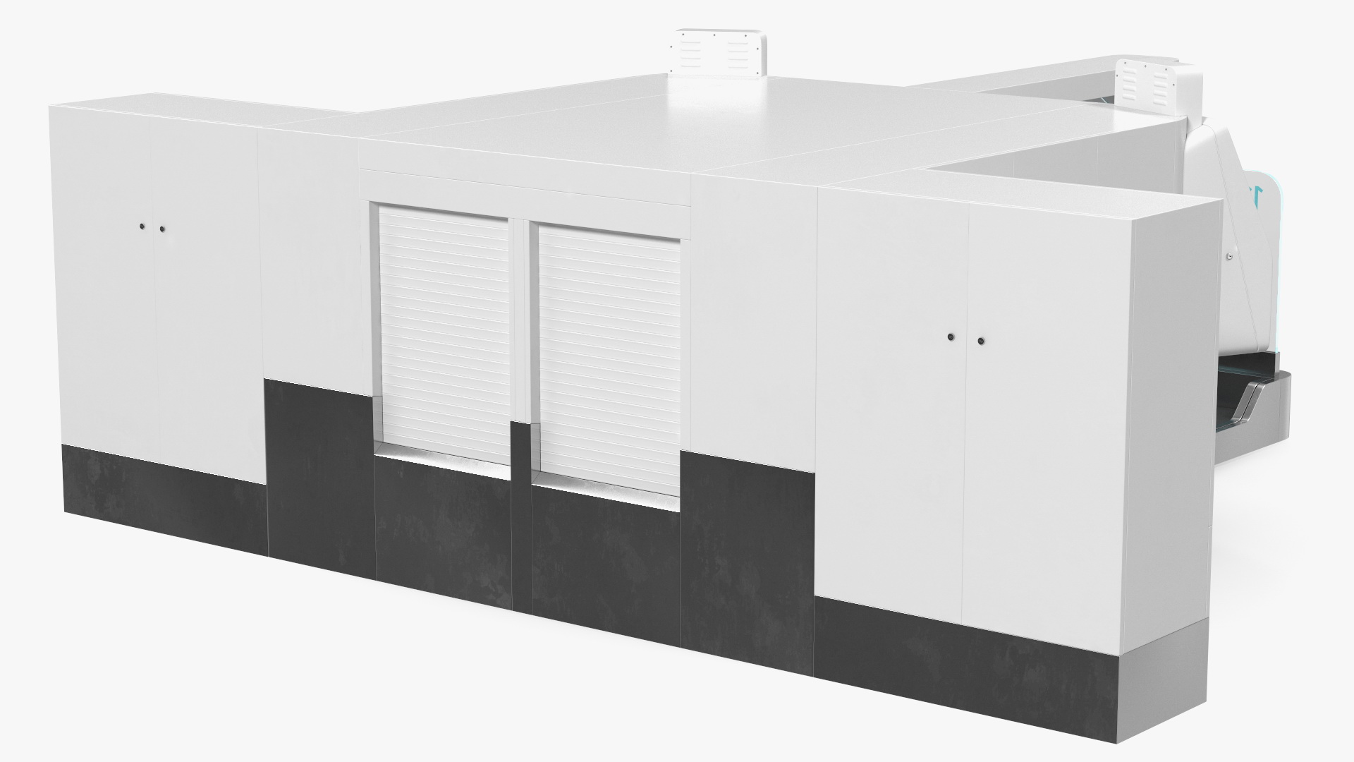 Airport Smart Check In Service Rigged 3D