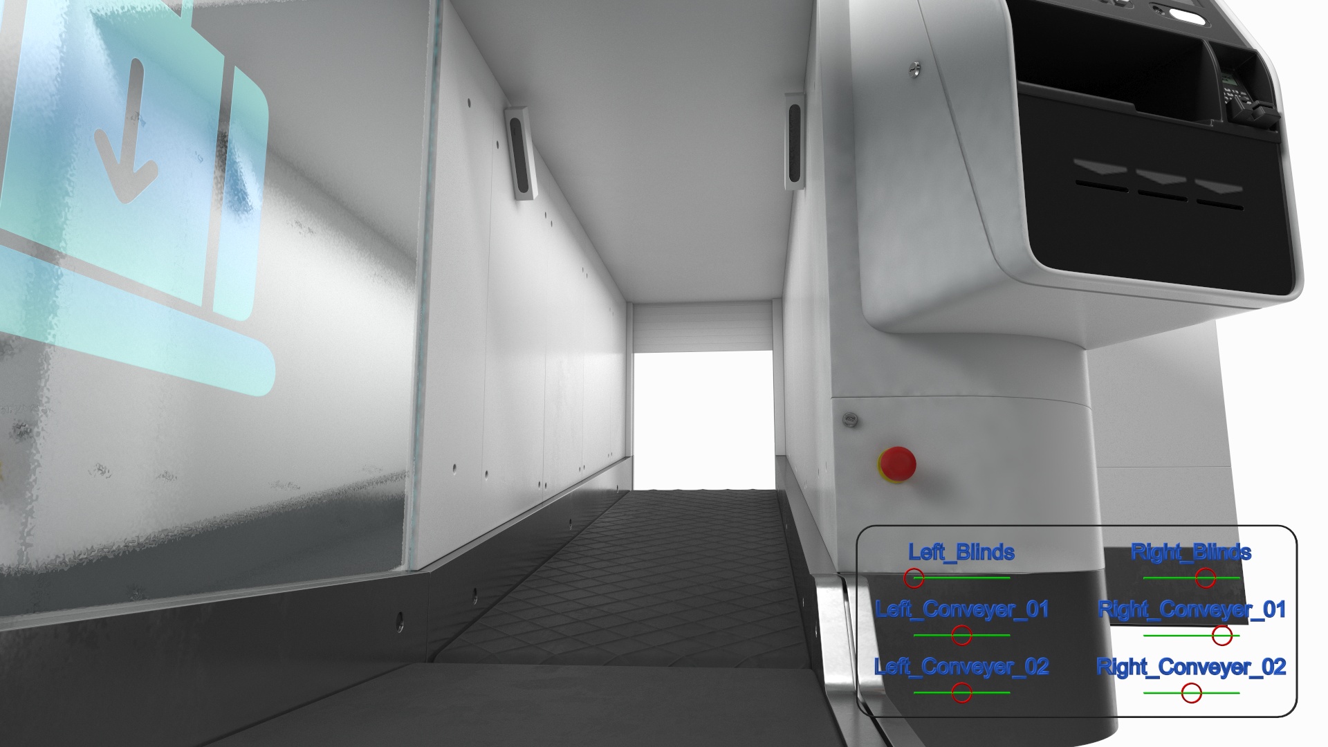 Airport Smart Check In Service Rigged 3D