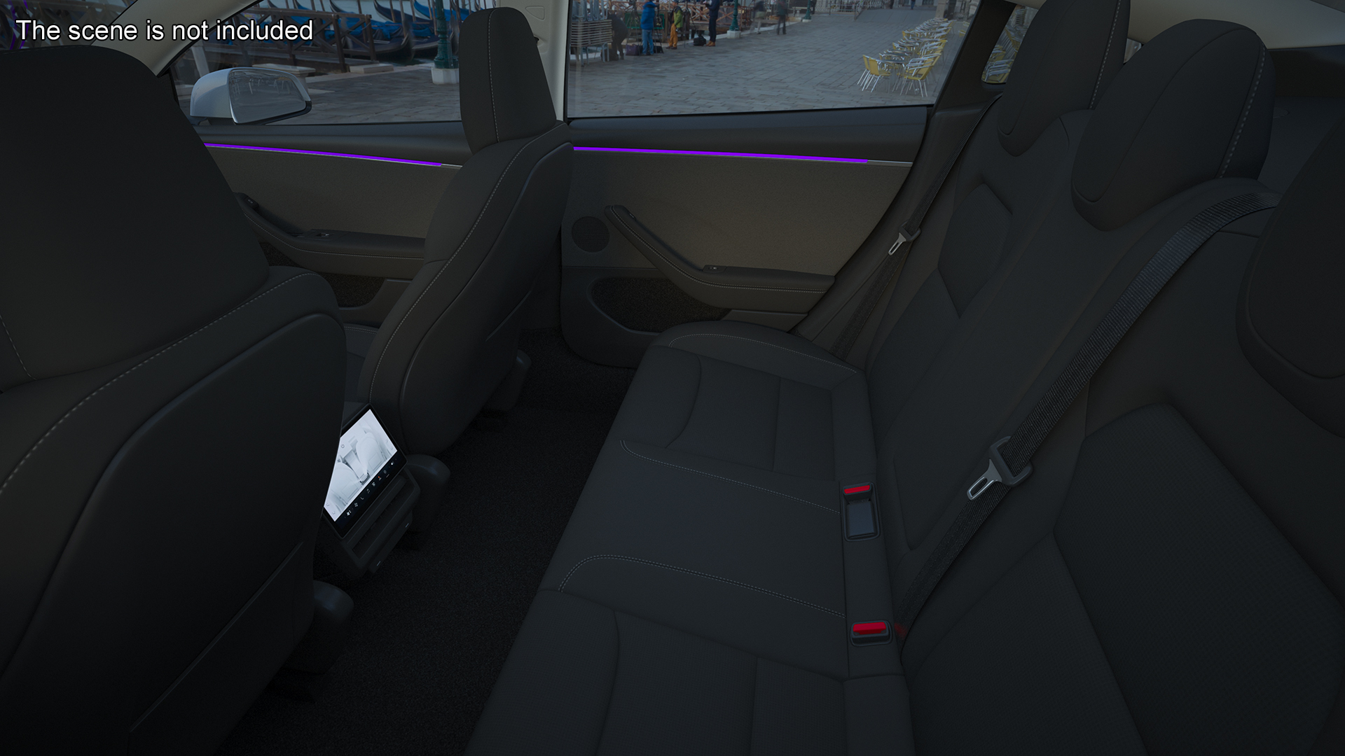 Tesla Model 3 2024 White Lights On 3D model