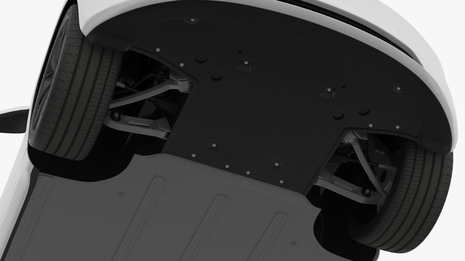 Tesla Model 3 2024 White Lights On 3D model