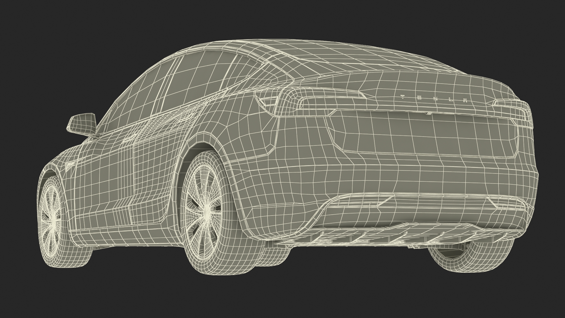 Tesla Model 3 2024 White Lights On 3D model