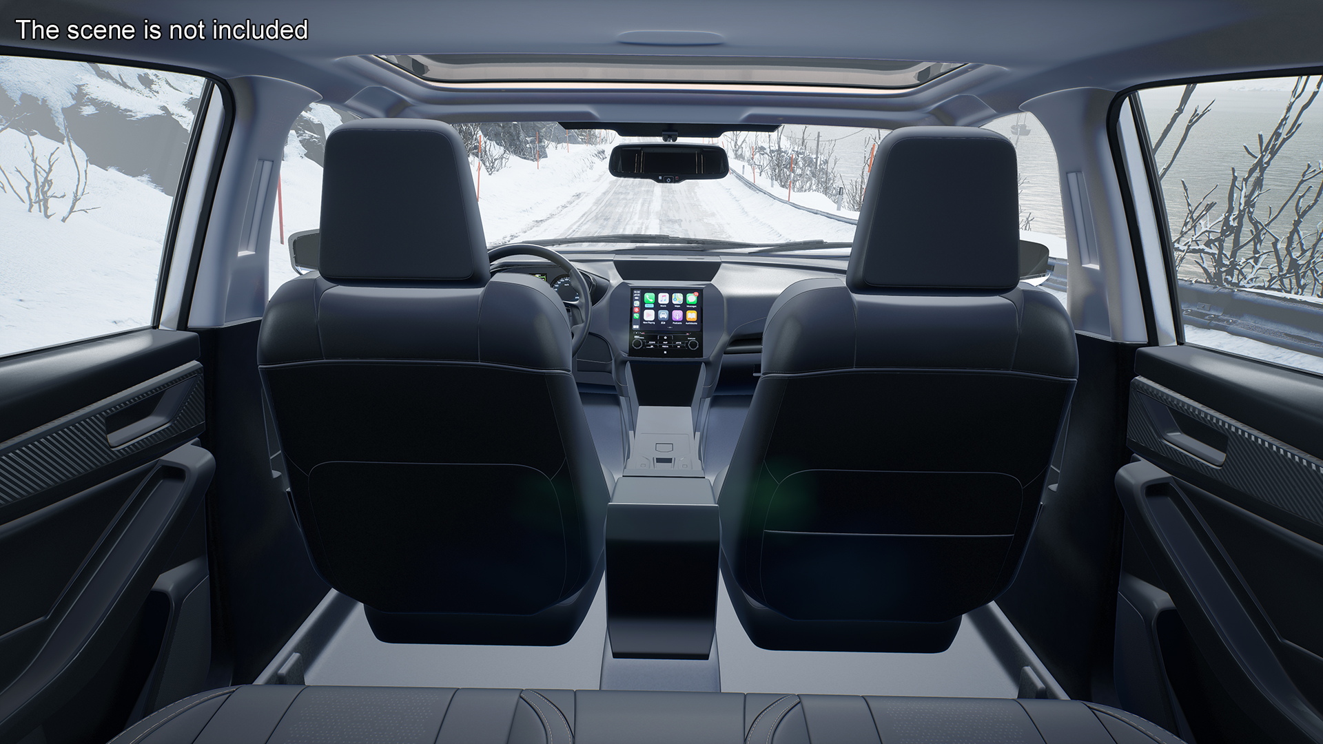 3D Compact Hybrid Crossover White Rigged for Cinema 4D