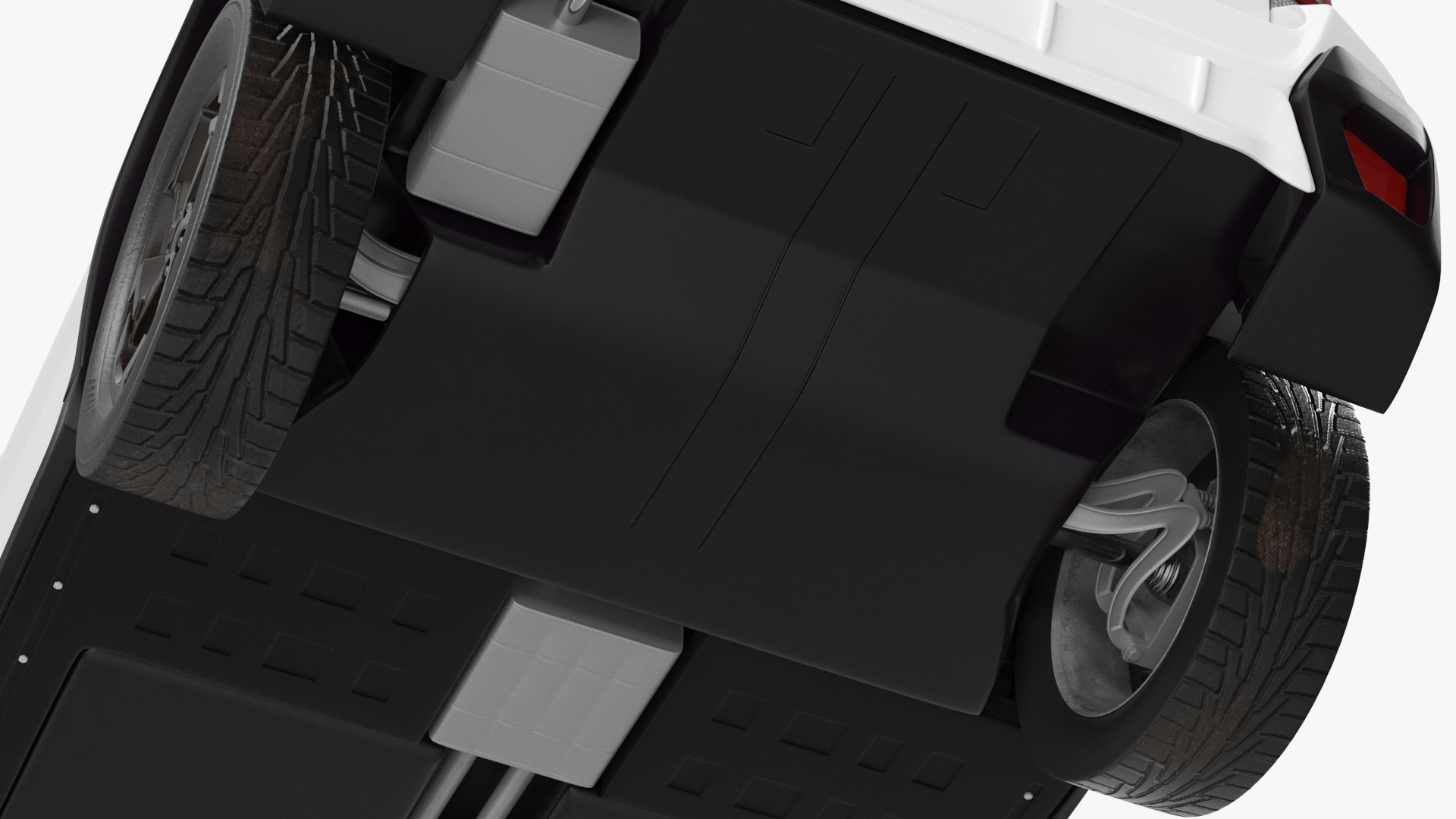 3D Compact Hybrid Crossover White Rigged for Cinema 4D
