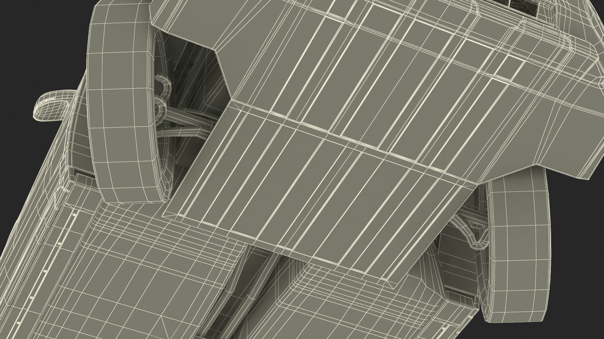 3D Compact Hybrid Crossover White Rigged for Cinema 4D