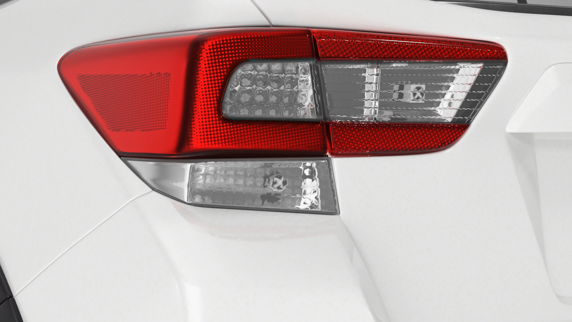 3D Compact Hybrid Crossover White Rigged for Cinema 4D