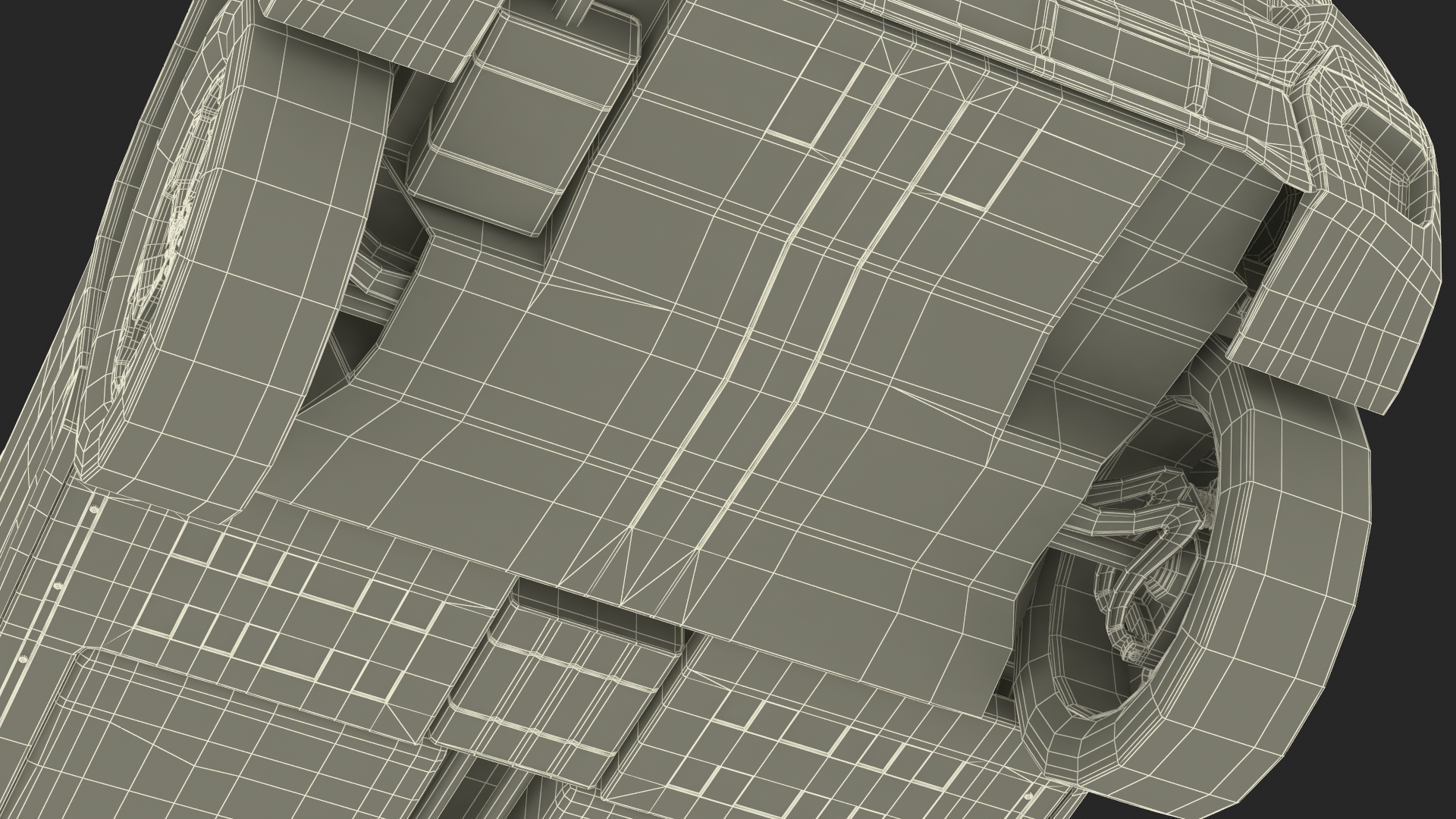 3D Compact Hybrid Crossover White Rigged for Cinema 4D