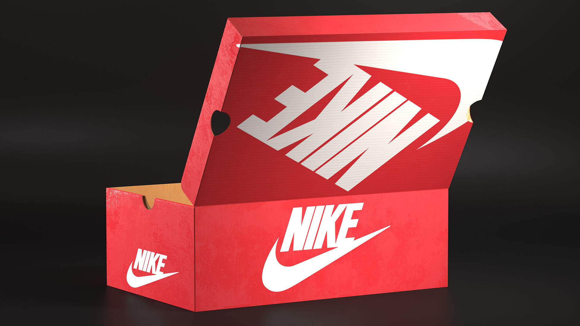 3D Nike Shoe Box Open model