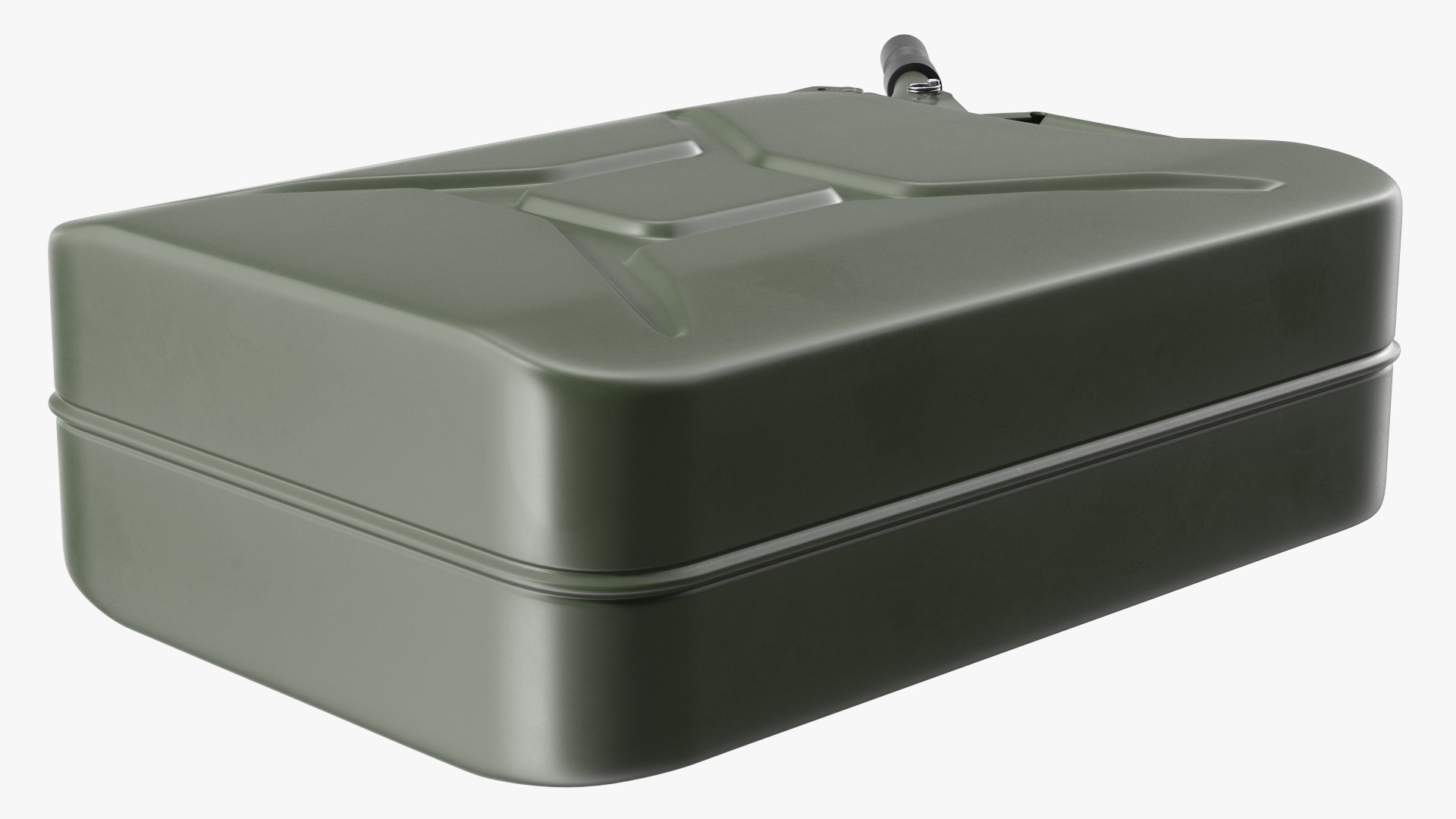 3D model Metal Fuel Can with Flexible Spout Green