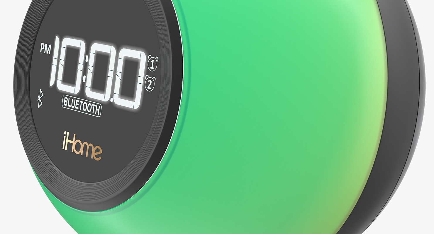 Wireless Bluetooth Phaze Clock Radio iHome iBT29 Green 3D model