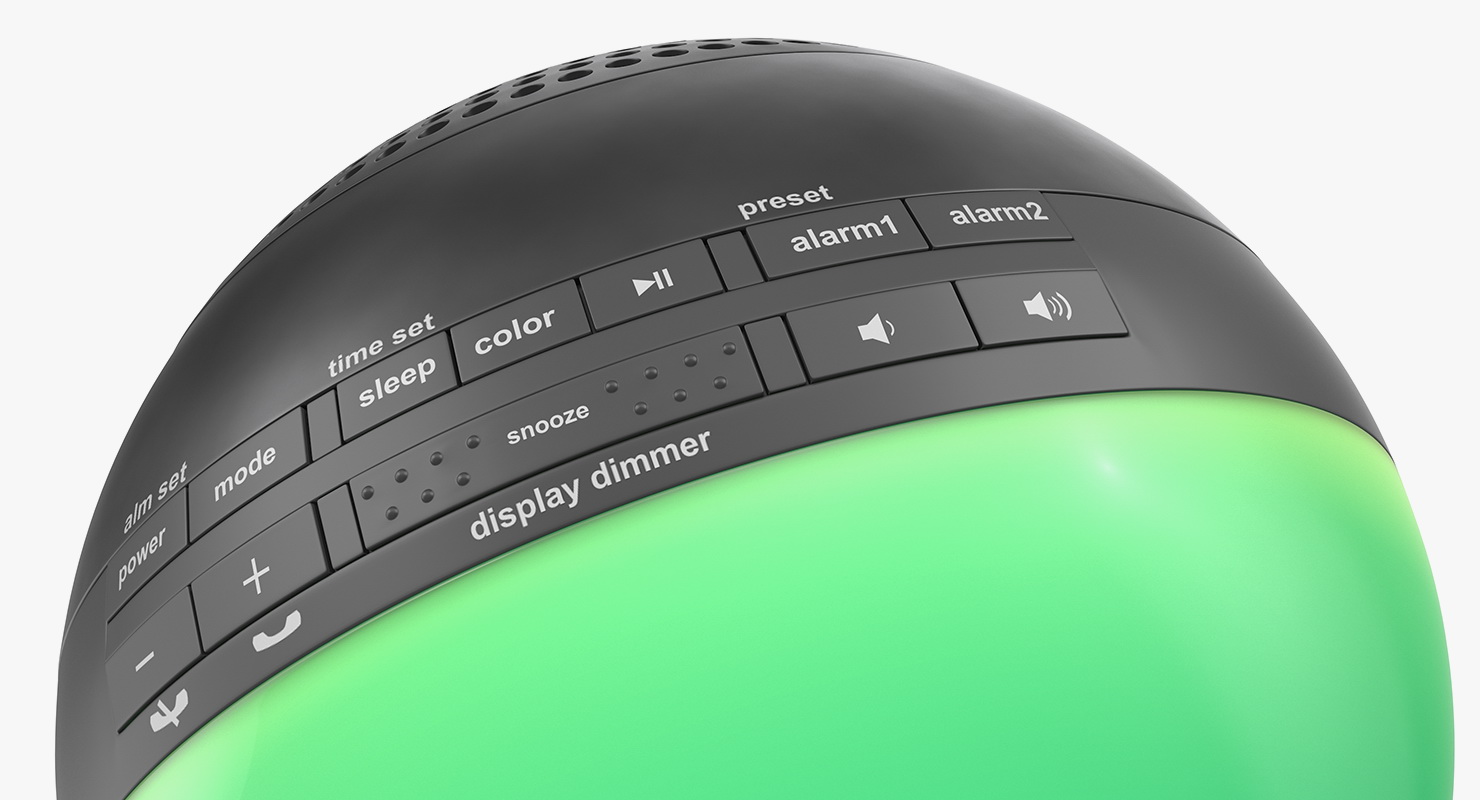 Wireless Bluetooth Phaze Clock Radio iHome iBT29 Green 3D model
