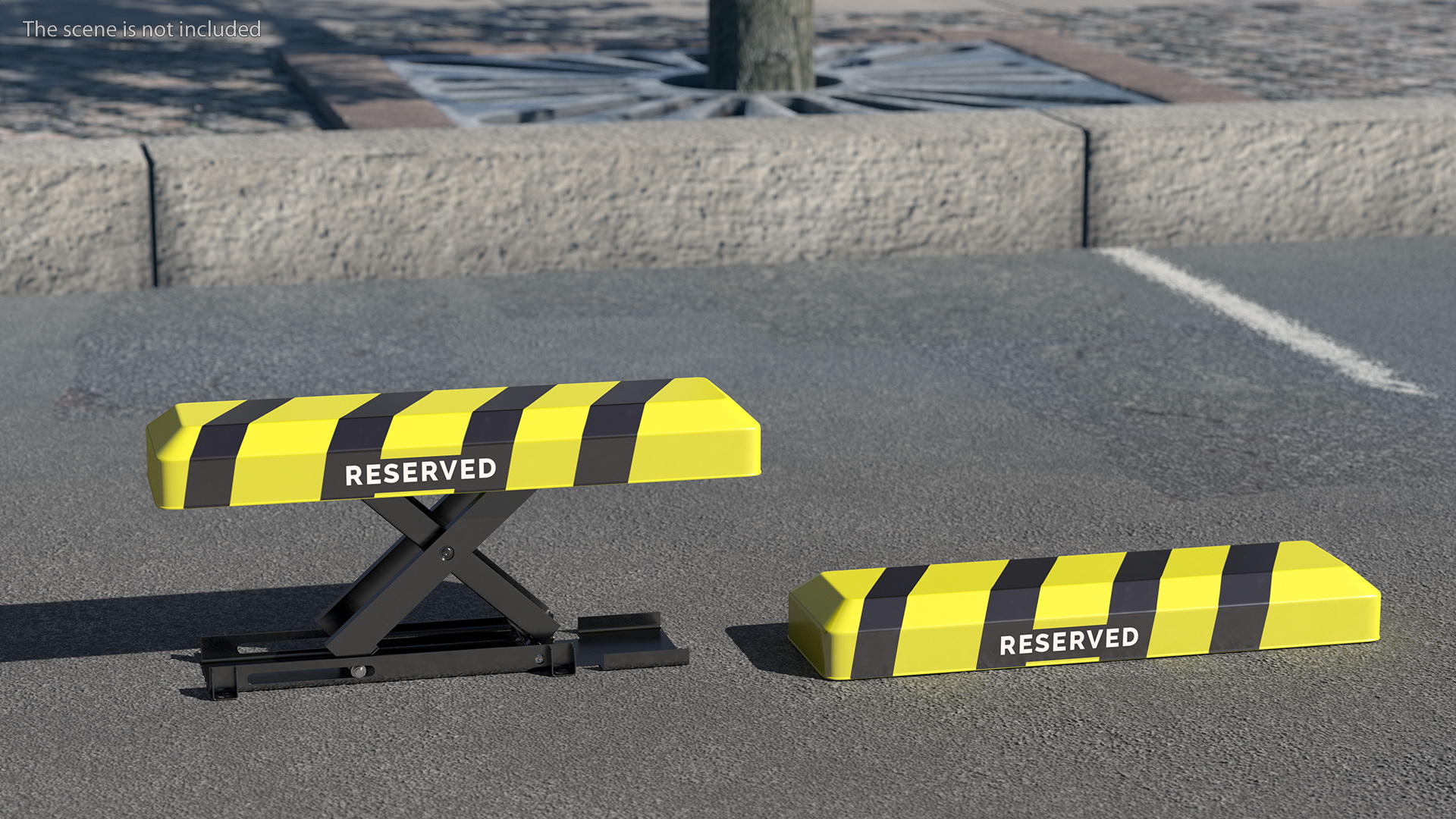3D model Automatic Parking Barrier with Remote Control