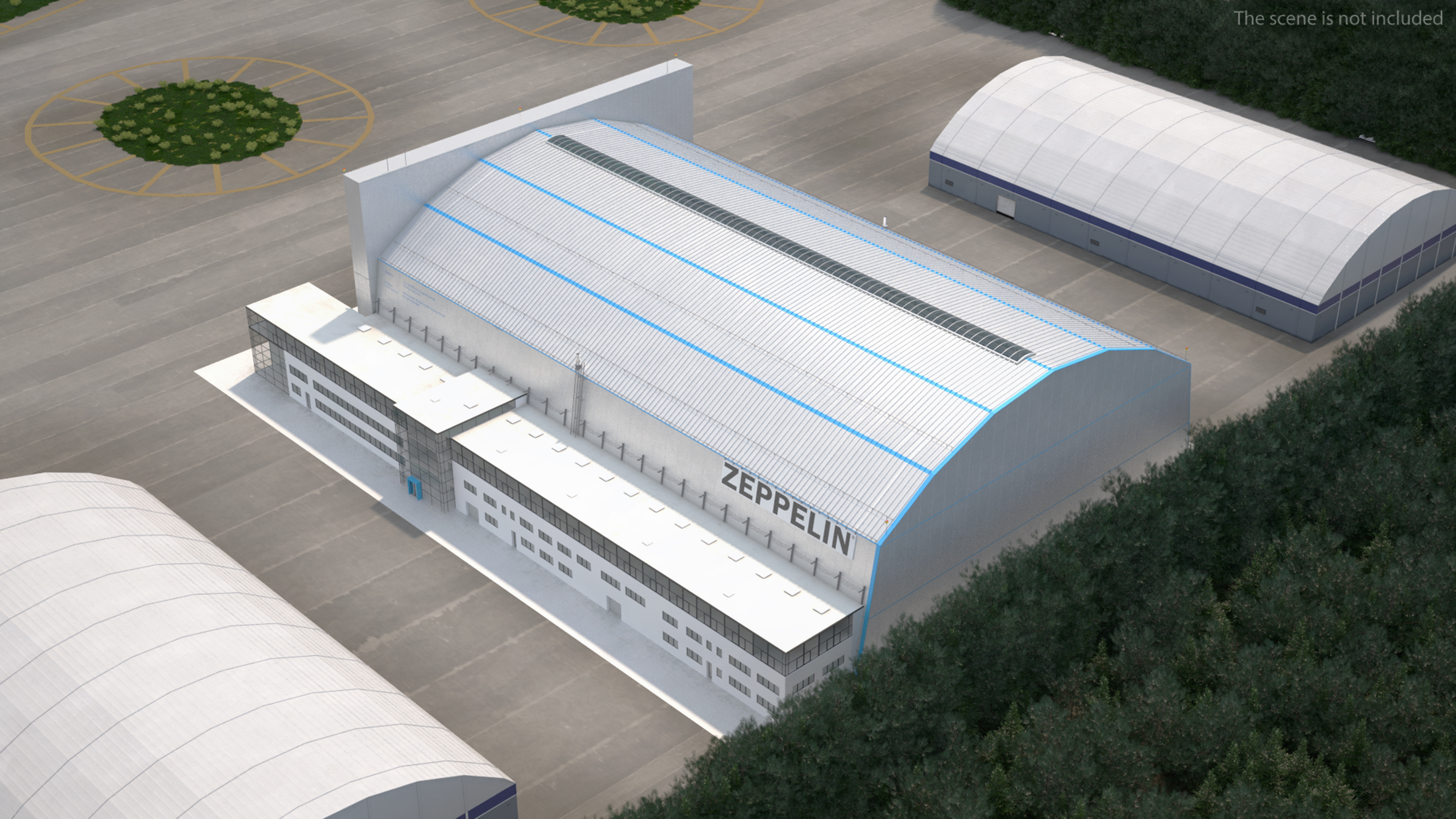 3D Friedrichshafen Zeppelin Hangar