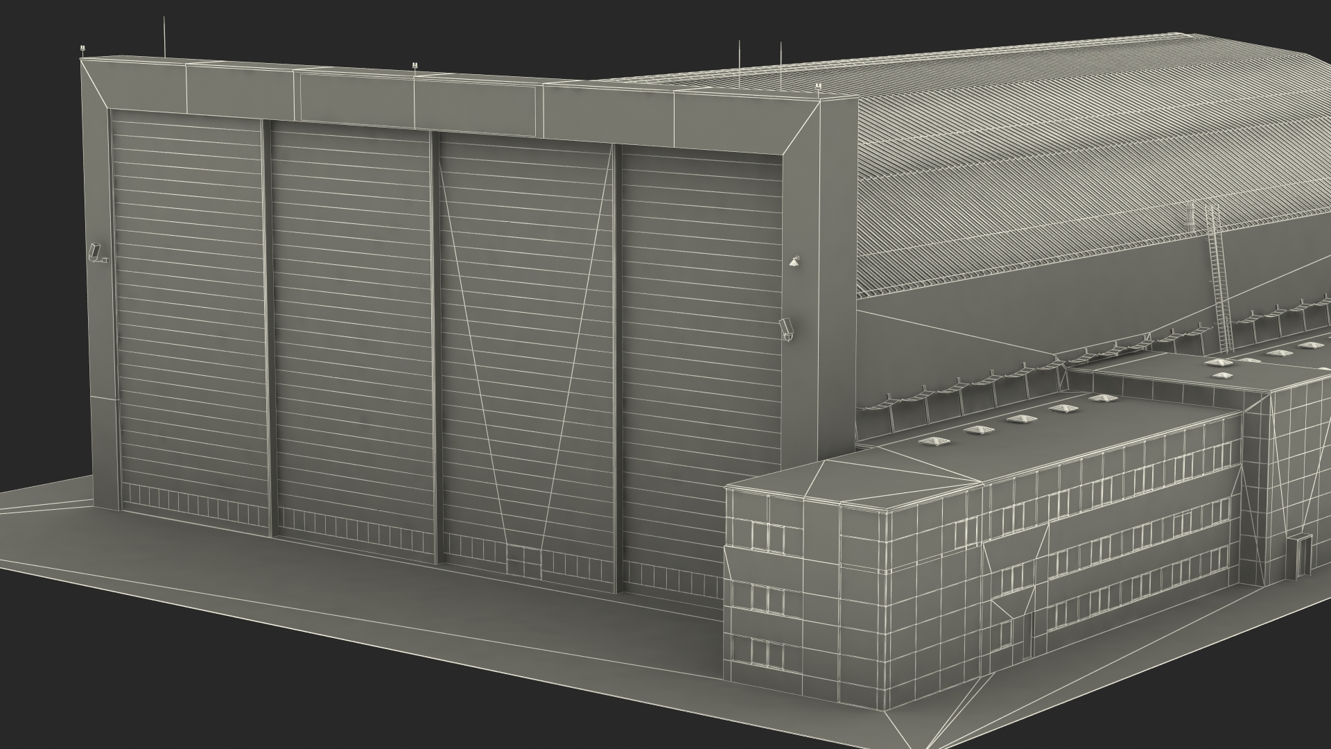 3D Friedrichshafen Zeppelin Hangar