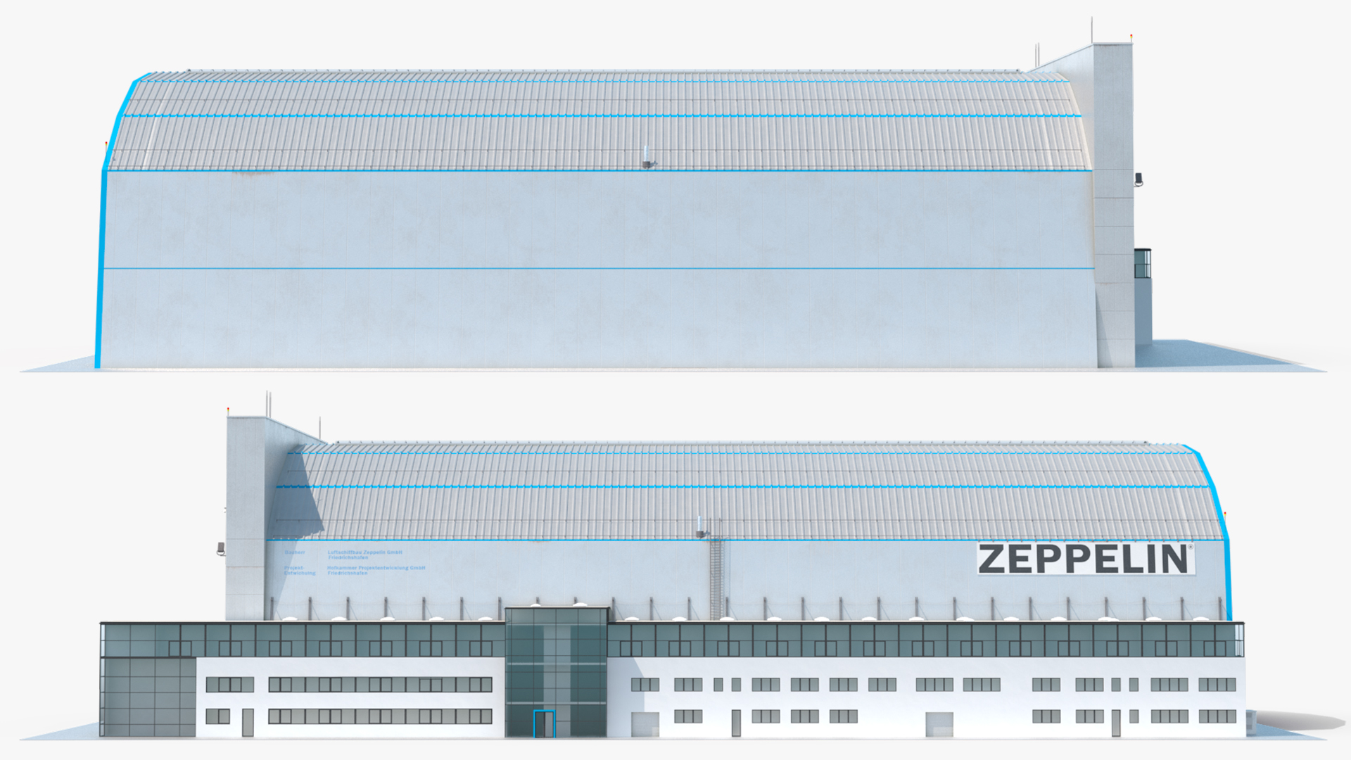 3D Friedrichshafen Zeppelin Hangar