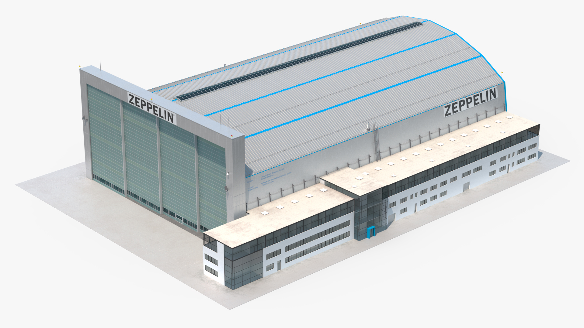 3D Friedrichshafen Zeppelin Hangar