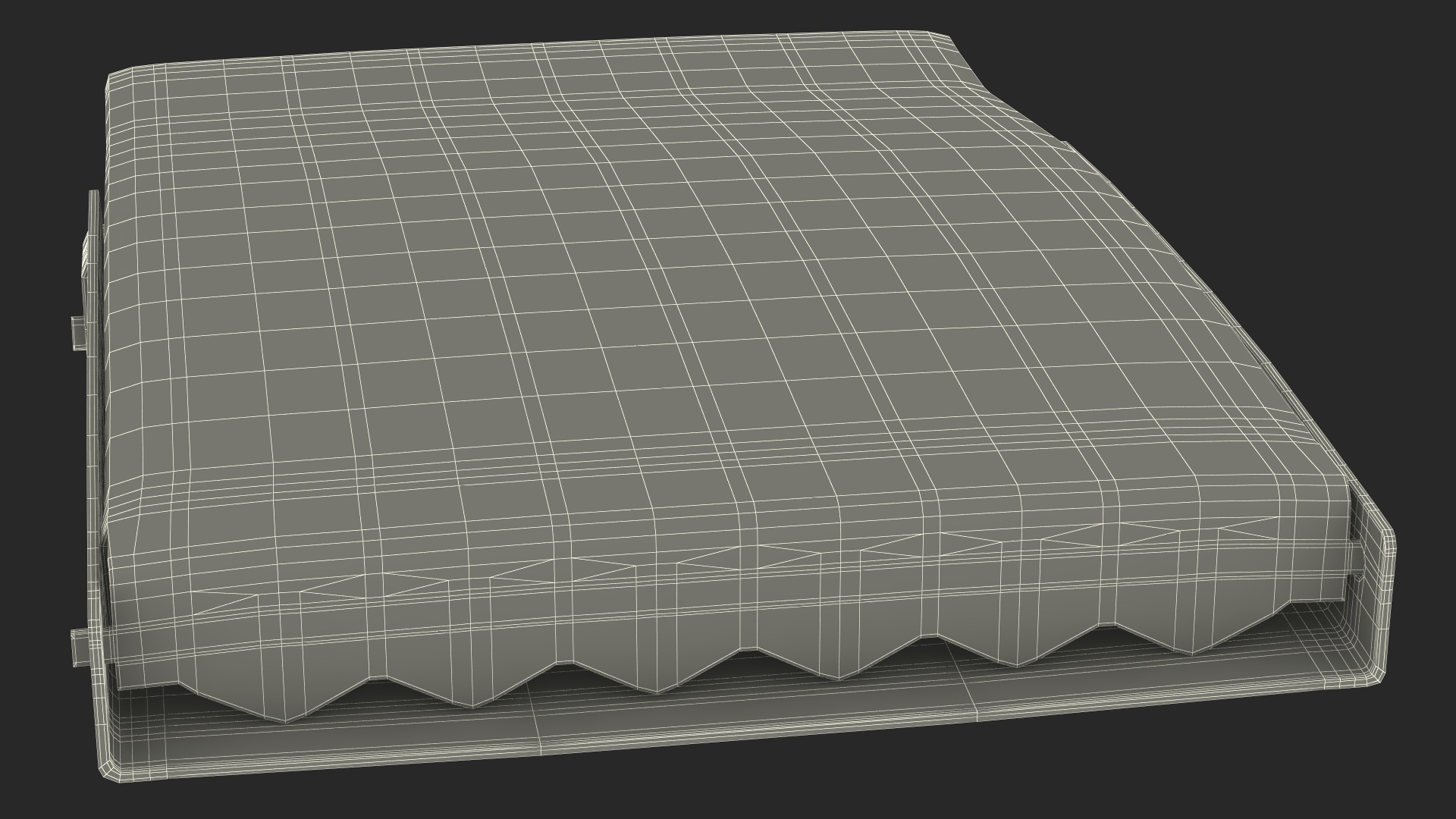 3D Used Military Belt model