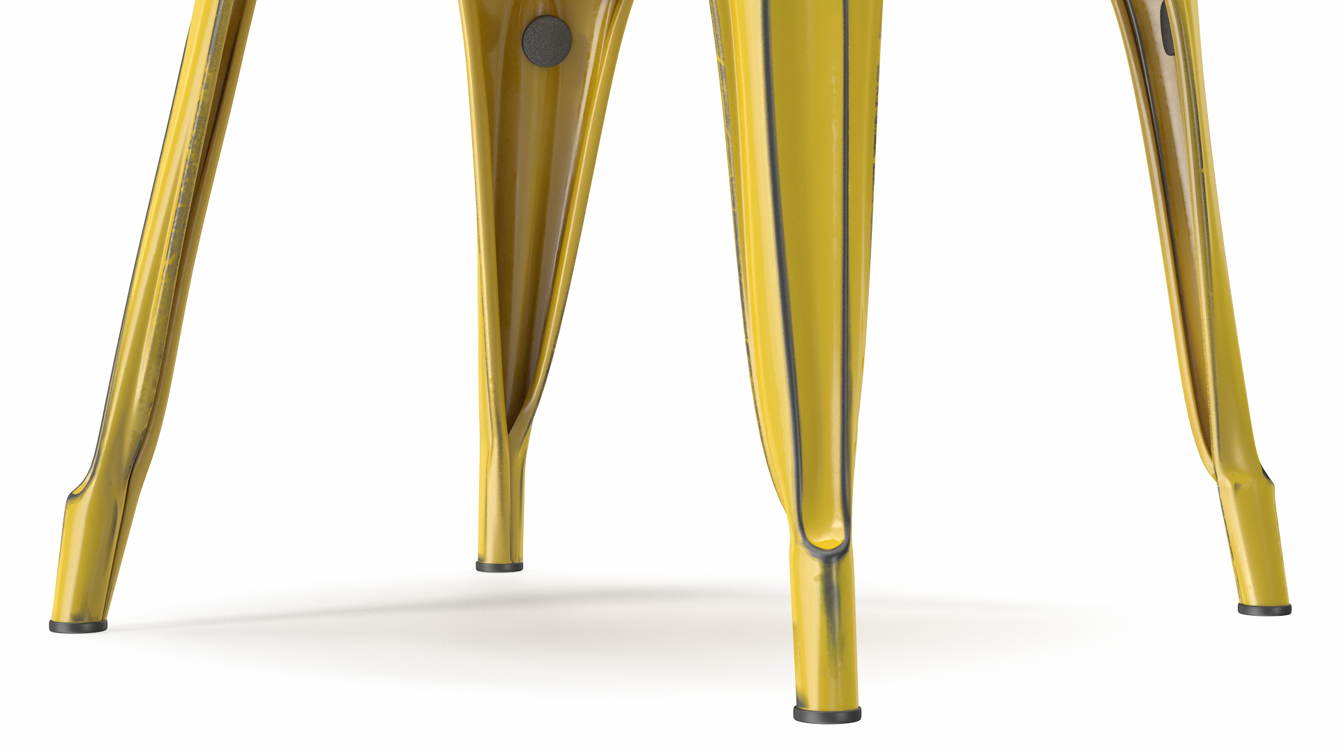 Yellow Stackable Chair 3D