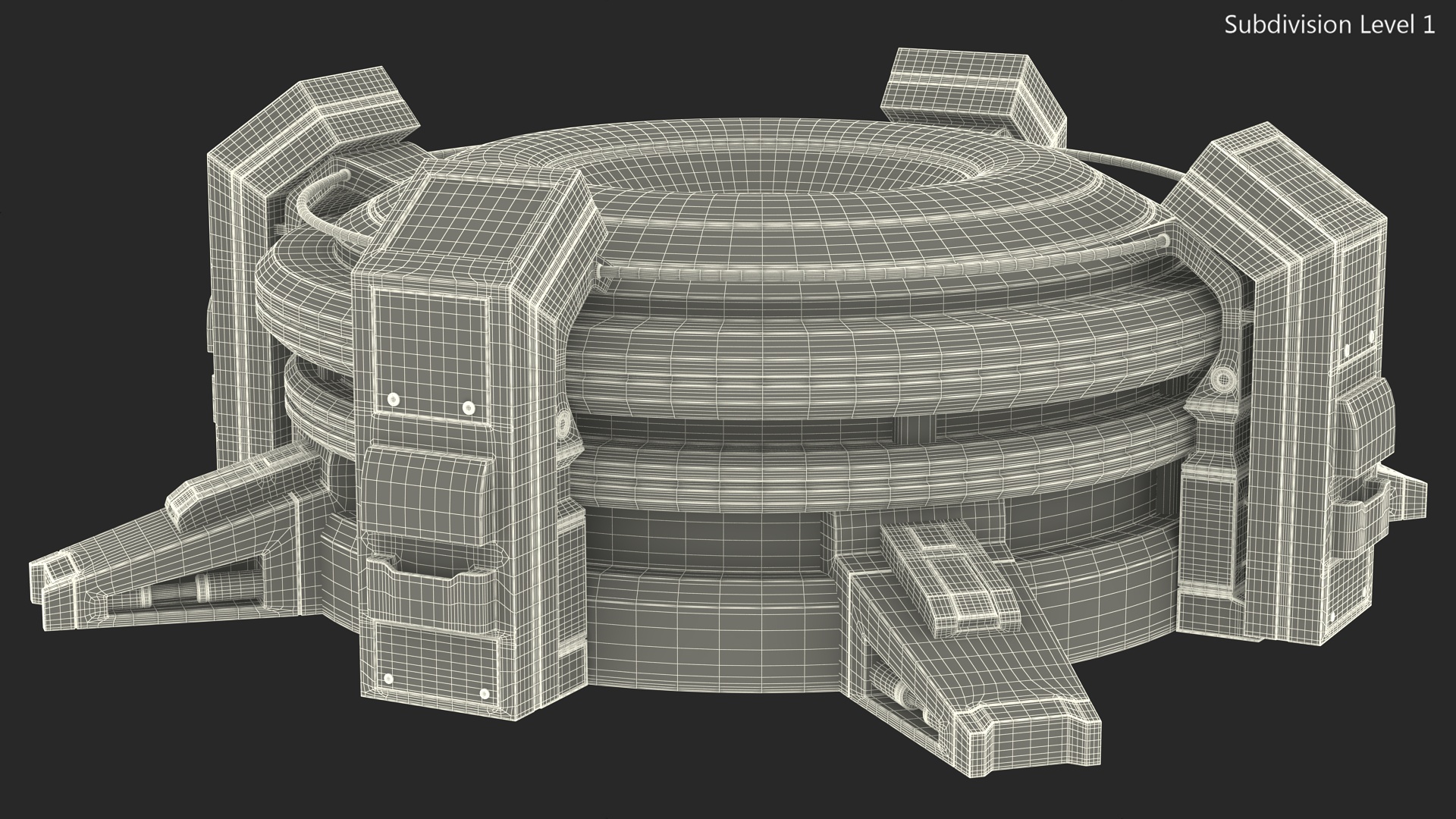 Futuristic Control Panel 3D model