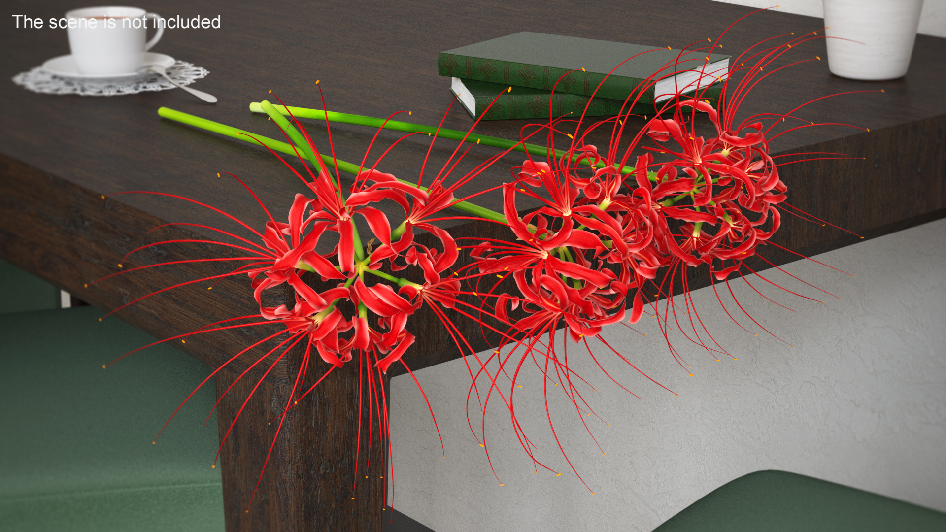 Spider Lily Flowers Bouquet 3D