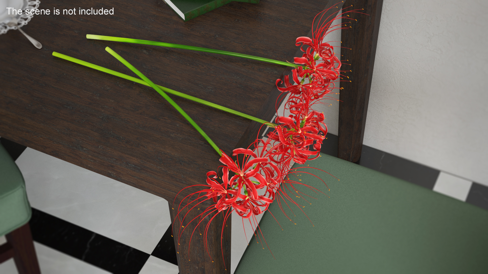 Spider Lily Flowers Bouquet 3D