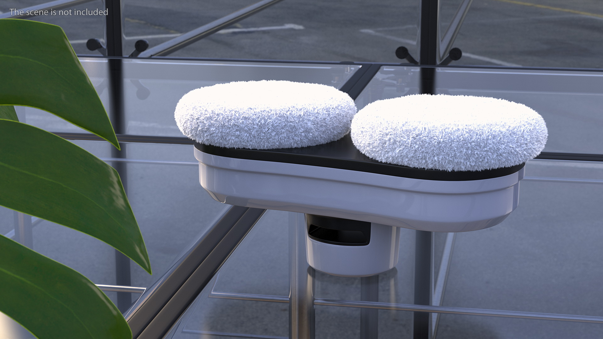 Robot Window Cleaner Gladwell White Fur 3D model